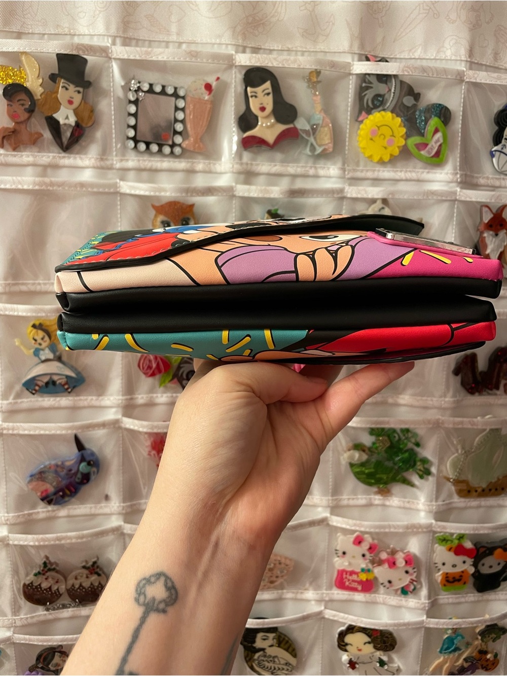 NWOT Loungefly Disney_A Goofy Movie Max Roxanne Split Crossbody bag+wallet SET - Picture 10 of 17